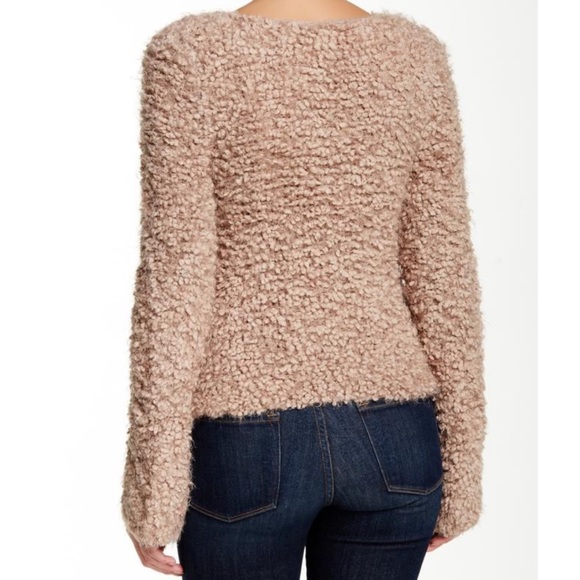 free people • marshmallow surplice wrap sweater - Picture 2 of 5